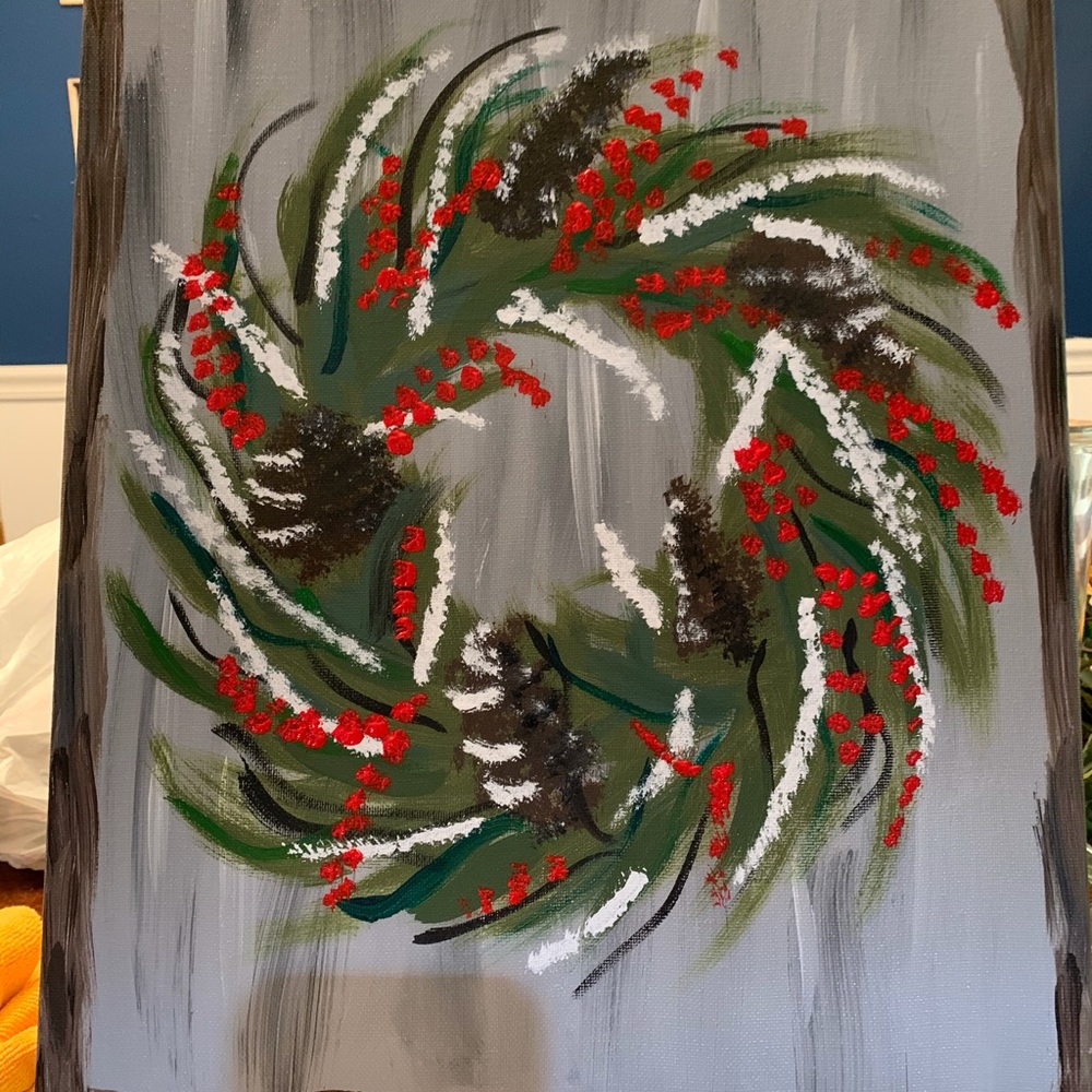 Hand painted Christmas picture